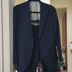 Suitsupply navy pinstripe suit